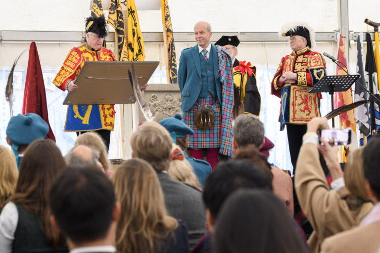 Sir Crispen Agnew and the Lord Lyon Dr Joesph Morrow